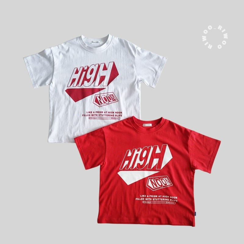 Riwoo Riwoo - Korean Children Fashion - #discoveringself - High Short Sleeve Tee