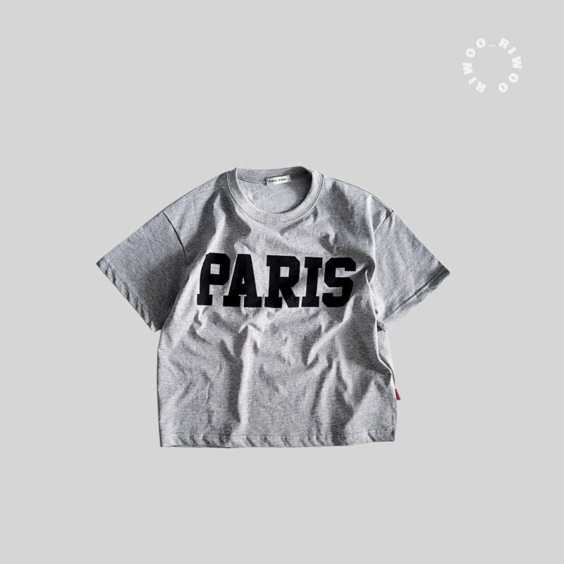 Riwoo Riwoo - Korean Children Fashion - #discoveringself - Paris Soft Box Short Sleeve Tee - 4