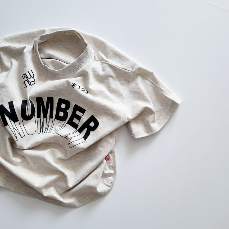 Riwoo Riwoo - Korean Children Fashion - #fashionkids - RW Number Lettering Short Sleeve Tee - 8