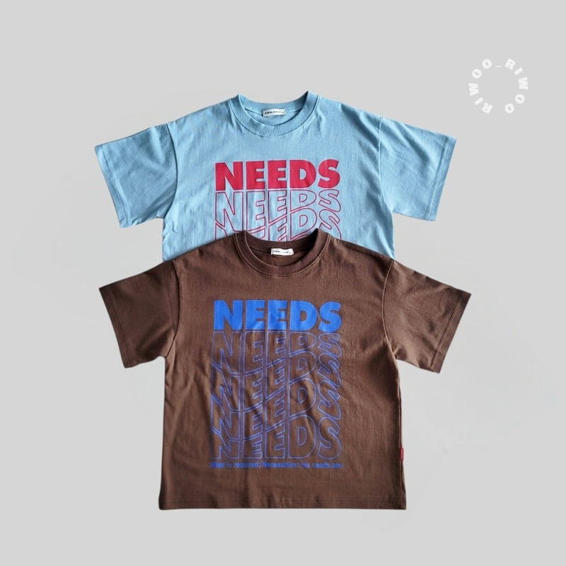 Riwoo Riwoo - Korean Children Fashion - #discoveringself - Need Short Sleeve Tee - 4