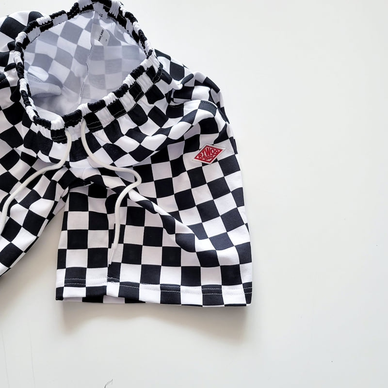 Riwoo Riwoo - Korean Children Fashion - #kidsshorts - Riu Check Wide Half Pants - 9