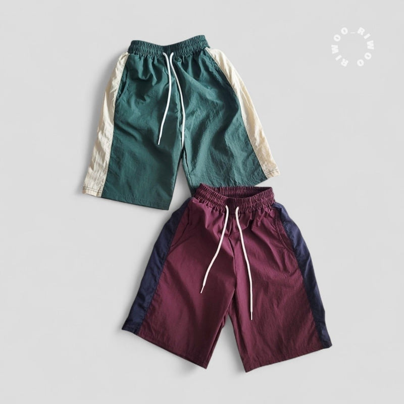 Riwoo Riwoo - Korean Children Fashion - #kidsshorts - Woven Track Bermuda Shorts - 6