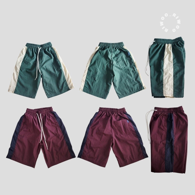 Riwoo Riwoo - Korean Children Fashion - #kidsshorts - Woven Track Bermuda Shorts - 5