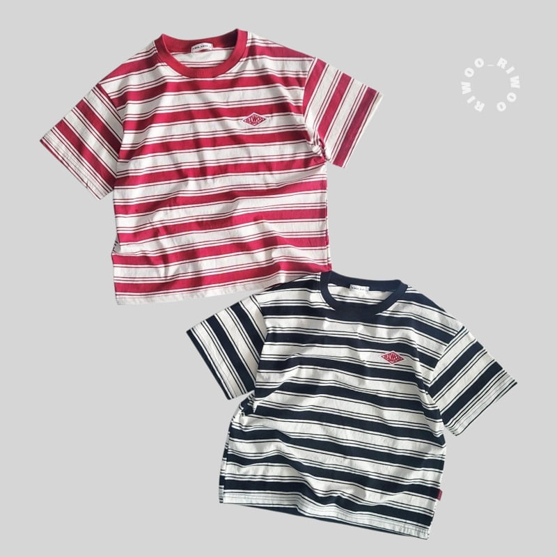 Riwoo Riwoo - Korean Children Fashion - #kidsshorts - Riu Irregular Short Sleeve Tee