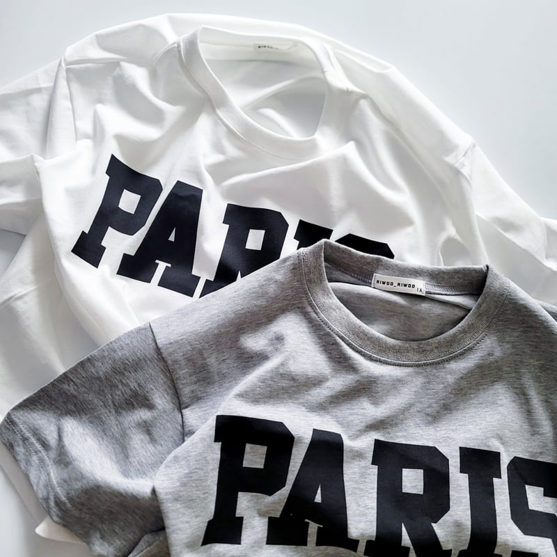 Riwoo Riwoo - Korean Children Fashion - #kidsshorts - Paris Soft Box Short Sleeve Tee - 5