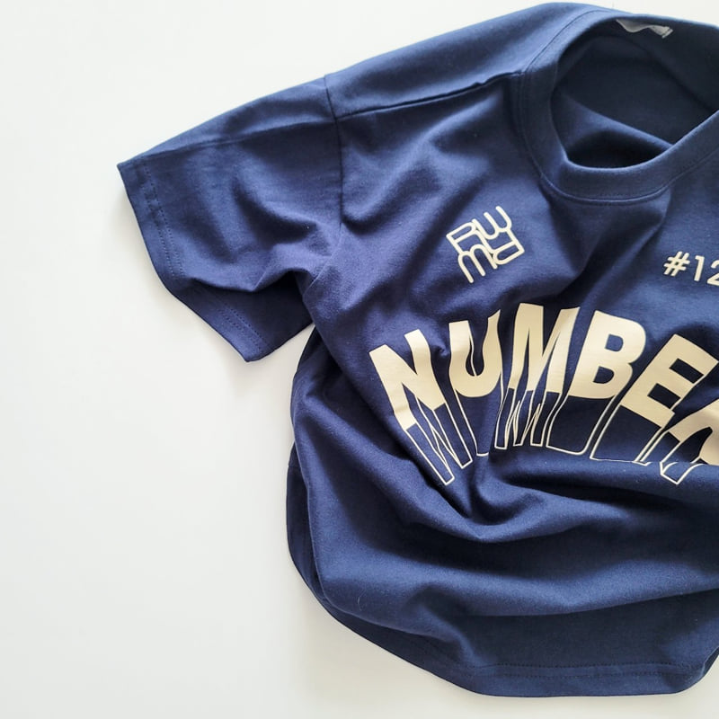 Riwoo Riwoo - Korean Children Fashion - #kidsshorts - RW Number Lettering Short Sleeve Tee - 10