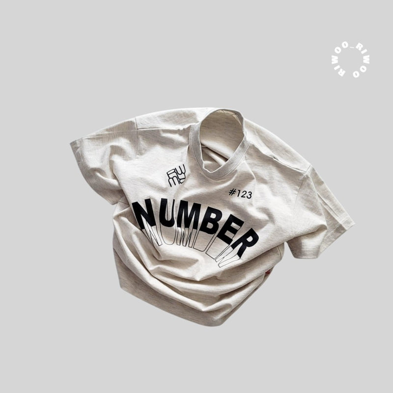 Riwoo Riwoo - Korean Children Fashion - #kidsshorts - RW Number Lettering Short Sleeve Tee - 9