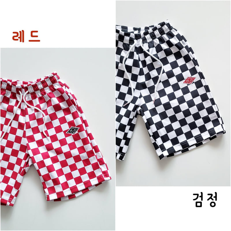 Riwoo Riwoo - Korean Children Fashion - #kidsstore - Riu Check Wide Half Pants - 11