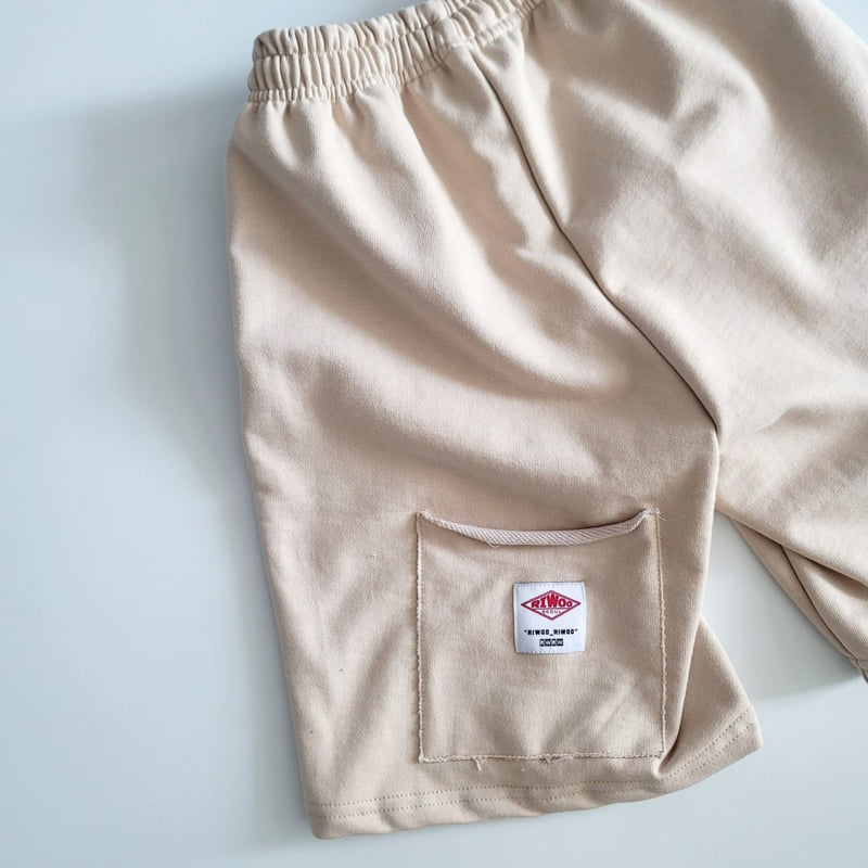 Riwoo Riwoo - Korean Children Fashion - #kidsstore - Patch Pocket Balloon Half Pants - 9