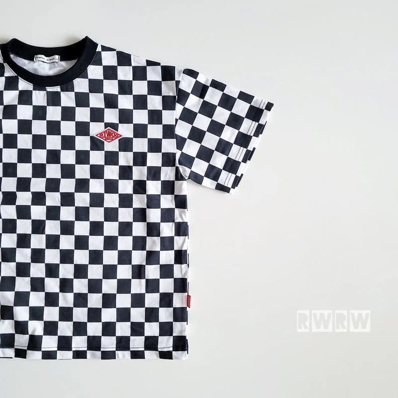 Riwoo Riwoo - Korean Children Fashion - #kidsstore - Riu Check Box Short Sleeve Tee - 3