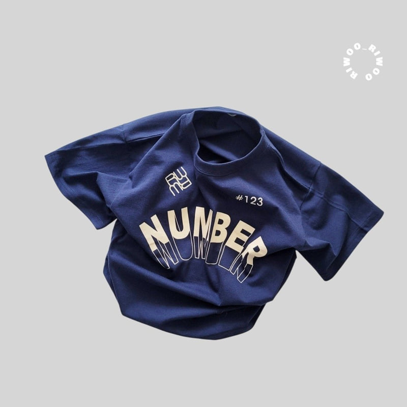 Riwoo Riwoo - Korean Children Fashion - #kidsstore - RW Number Lettering Short Sleeve Tee - 11