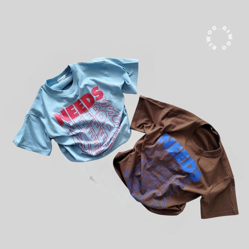 Riwoo Riwoo - Korean Children Fashion - #kidsstore - Need Short Sleeve Tee - 6