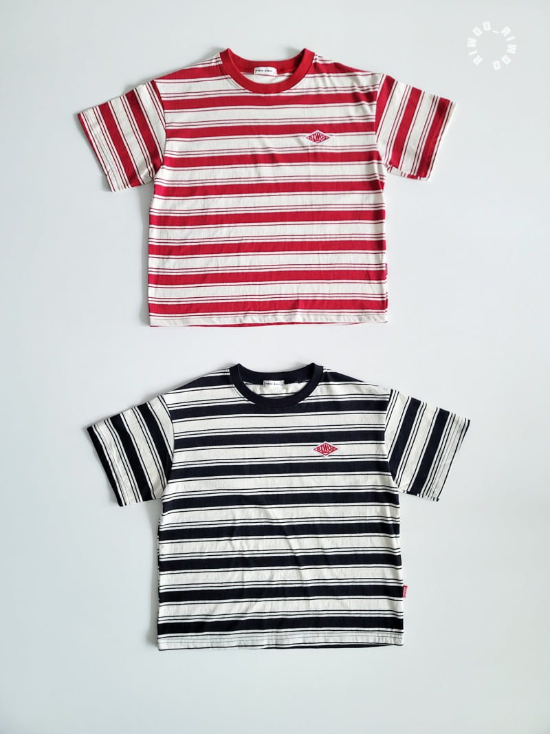 Riwoo Riwoo - Korean Children Fashion - #kidsstore - Riu Irregular Short Sleeve Tee - 4