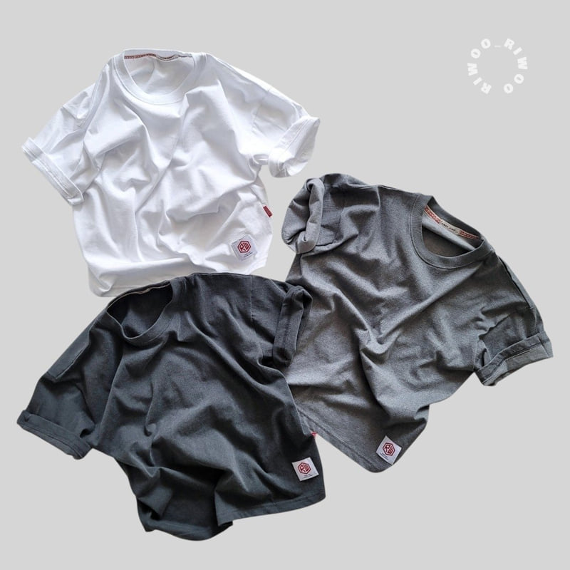 Riwoo Riwoo - Korean Children Fashion - #littlefashionista - Riu Pigment Patch Short Sleeve Tee - 7