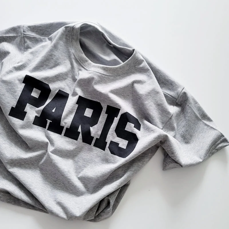 Riwoo Riwoo - Korean Children Fashion - #littlefashionista - Paris Soft Box Short Sleeve Tee - 9