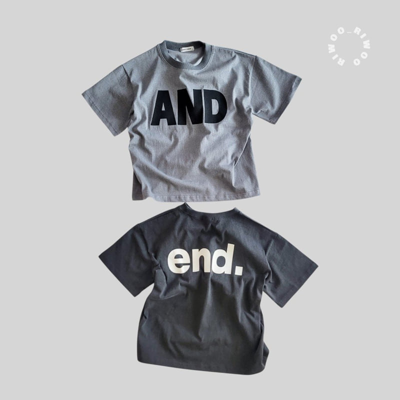 Riwoo Riwoo - Korean Children Fashion - #littlefashionista - End Pigment Dyeing Short Sleeve Tee