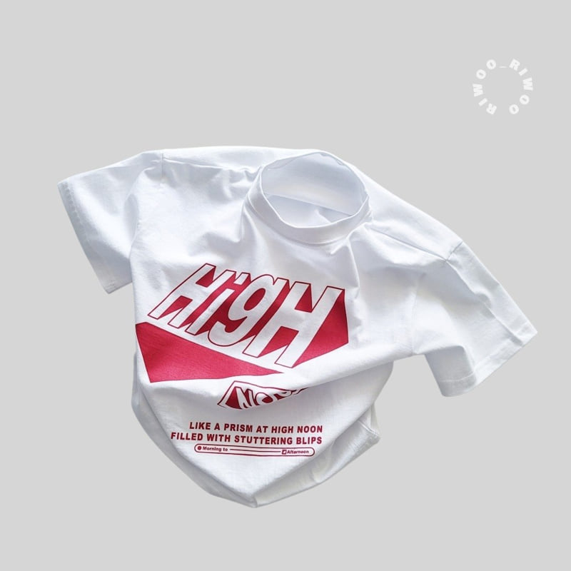Riwoo Riwoo - Korean Children Fashion - #littlefashionista - High Short Sleeve Tee - 8