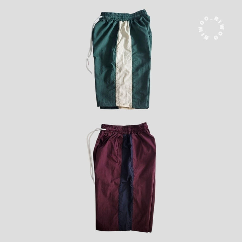 Riwoo Riwoo - Korean Children Fashion - #magicofchildhood - Woven Track Bermuda Shorts - 10