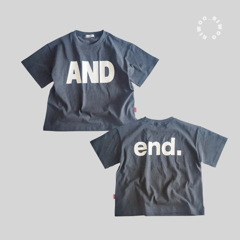 Riwoo Riwoo - Korean Children Fashion - #magicofchildhood - End Pigment Dyeing Short Sleeve Tee - 3