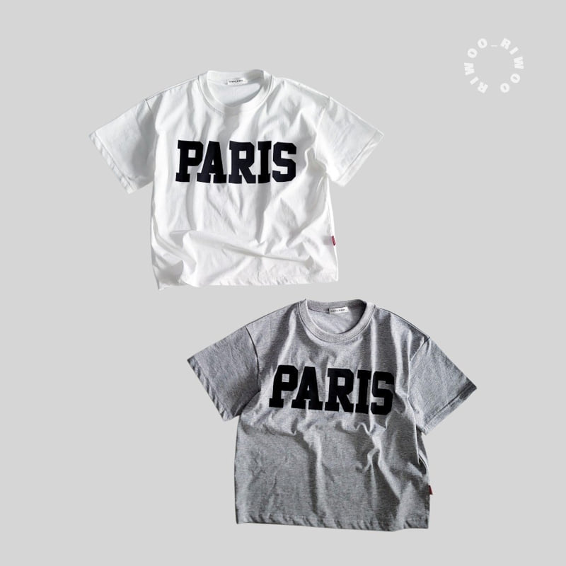 Riwoo Riwoo - Korean Children Fashion - #minifashionista - Paris Soft Box Short Sleeve Tee - 11