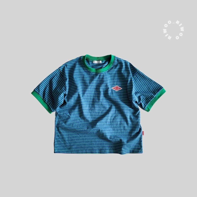 Riwoo Riwoo - Korean Children Fashion - #minifashionista - Toktok Stripe Short Sleeve Tee - 3