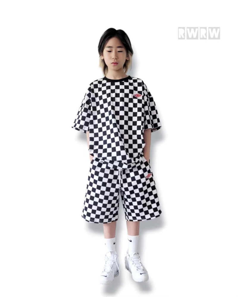 Riwoo Riwoo - Korean Children Fashion - #prettylittlegirls - Riu Check Box Short Sleeve Tee - 9