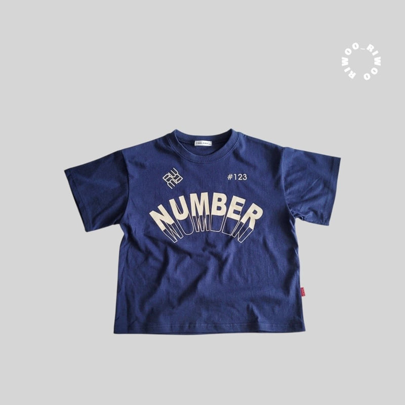 Riwoo Riwoo - Korean Children Fashion - #toddlerclothing - RW Number Lettering Short Sleeve Tee - 4