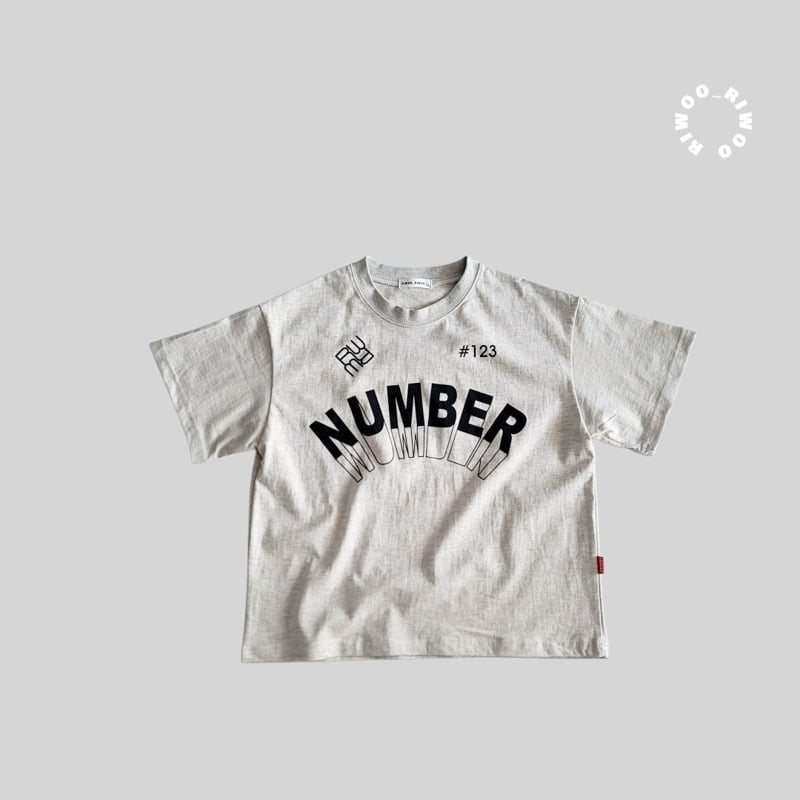 Riwoo Riwoo - Korean Children Fashion - #toddlerclothing - RW Number Lettering Short Sleeve Tee - 3