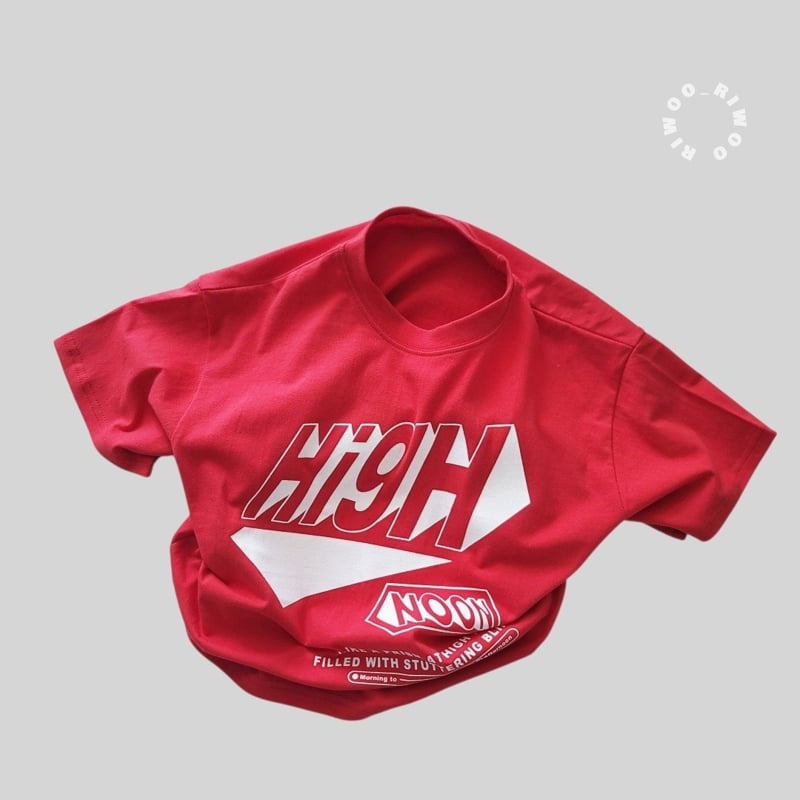 Riwoo Riwoo - Korean Children Fashion - #toddlerclothing - High Short Sleeve Tee - 12
