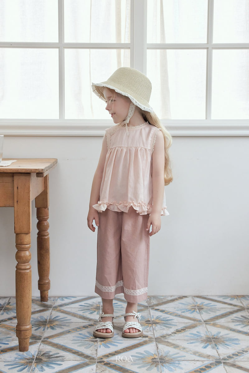 Roa - Korean Children Fashion - #Kfashion4kids - Sleeveless Yoke Frill Blouse - 5