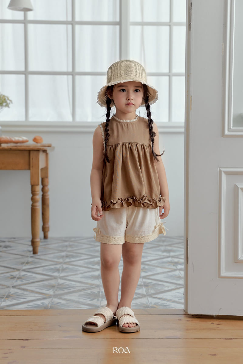 Roa - Korean Children Fashion - #childofig - Sleeveless Yoke Frill Blouse - 11