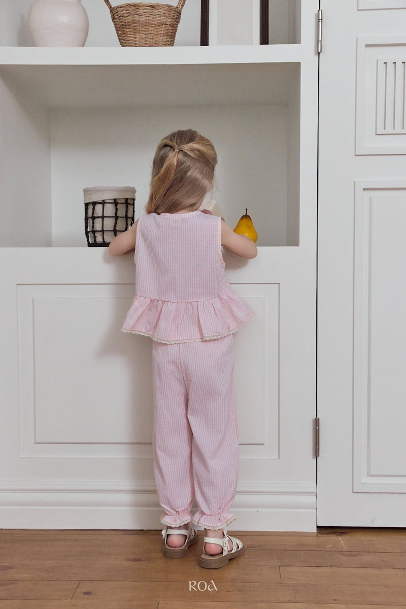 Roa - Korean Children Fashion - #childofig - Oat Check Set - 9