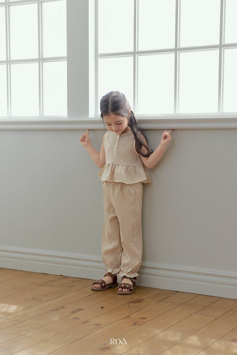 Roa - Korean Children Fashion - #designkidswear - Oat Check Set - 11