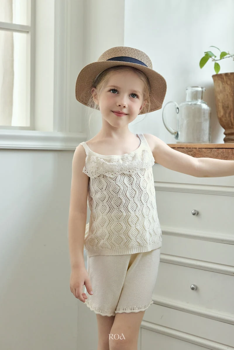 Roa - Korean Children Fashion - #designkidswear - Pony Knit Shorts Set - 6