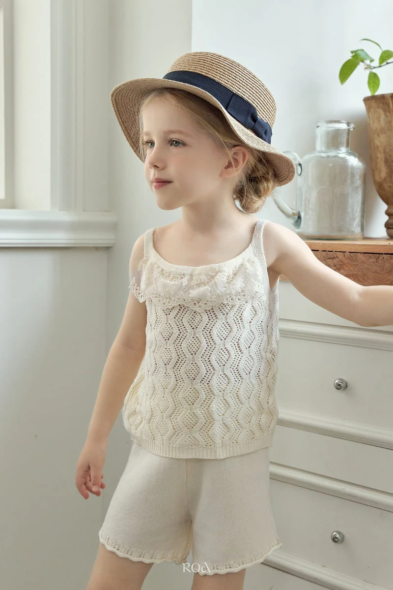 Roa - Korean Children Fashion - #discoveringself - Pony Knit Shorts Set - 7
