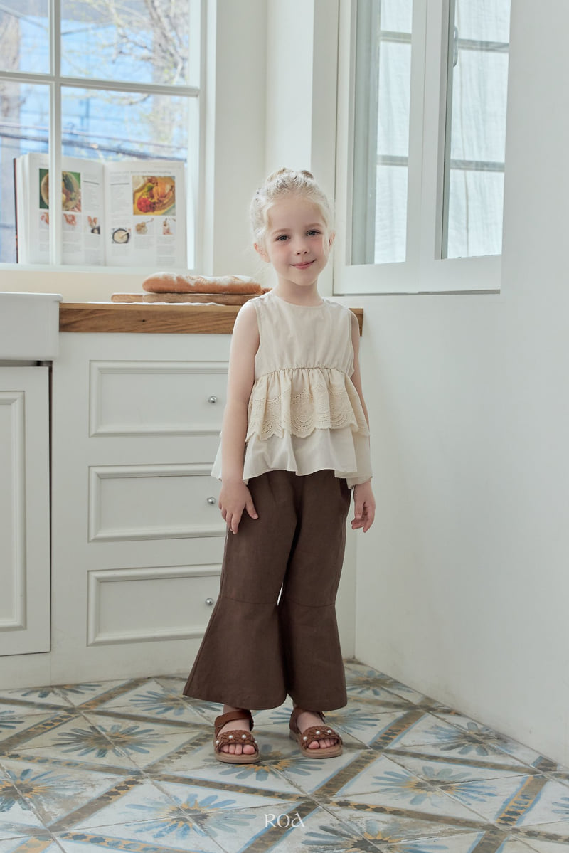Roa - Korean Children Fashion - #kidsshorts - Rose Embroidered Blouse - 3