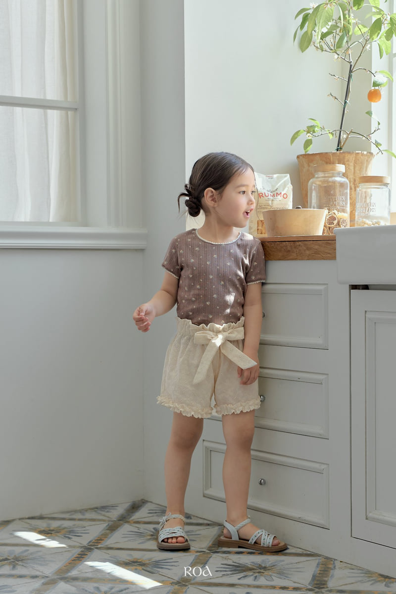 Roa - Korean Children Fashion - #kidsshorts - Rosy Ribbon Pants - 11