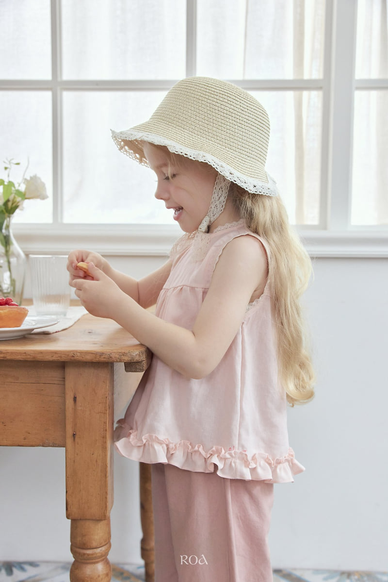 Roa - Korean Children Fashion - #littlefashionista - Sleeveless Yoke Frill Blouse - 6