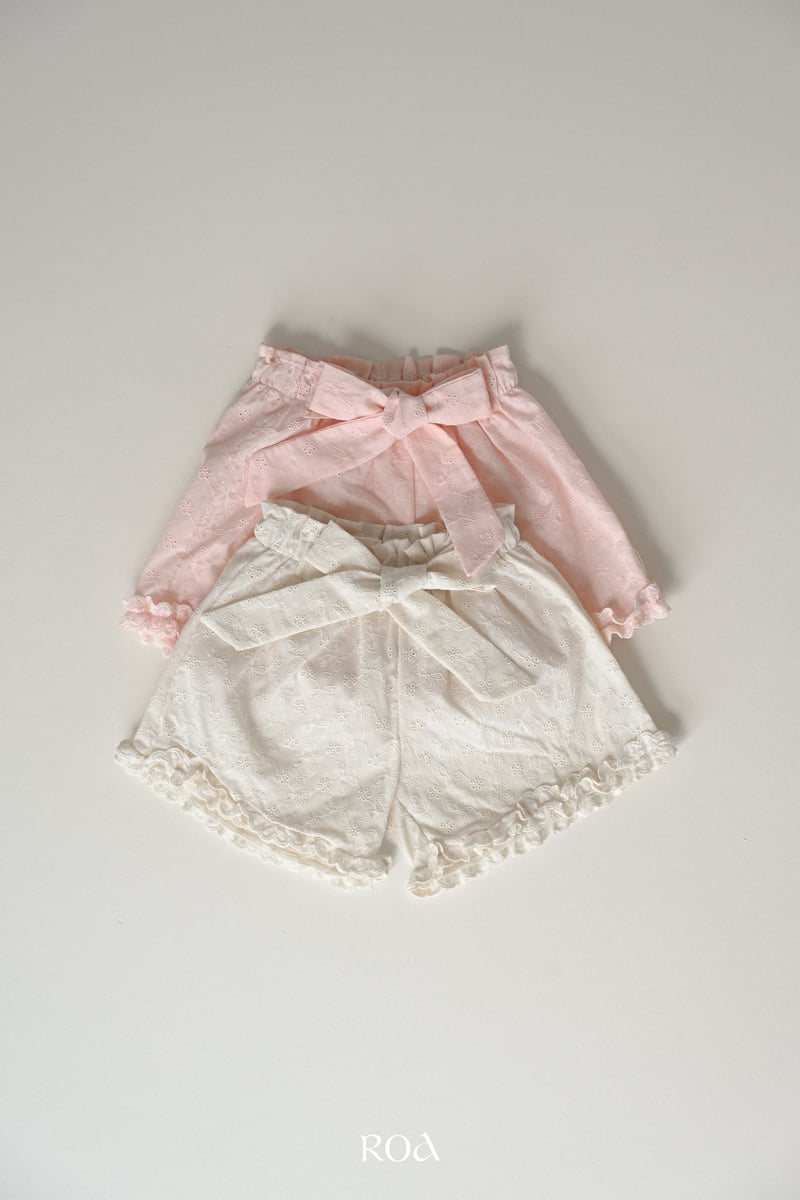 Roa - Korean Children Fashion - #littlefashionista - Rosy Ribbon Pants