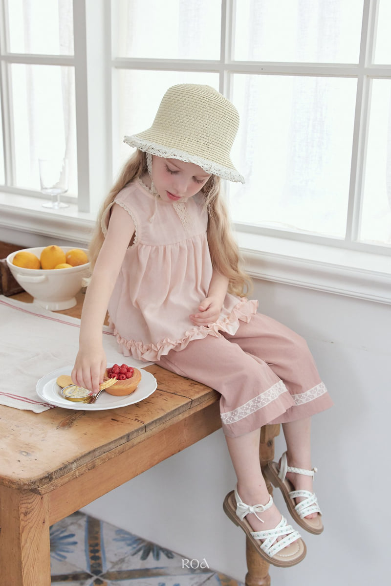 Roa - Korean Children Fashion - #magicofchildhood - Sleeveless Yoke Frill Blouse - 7