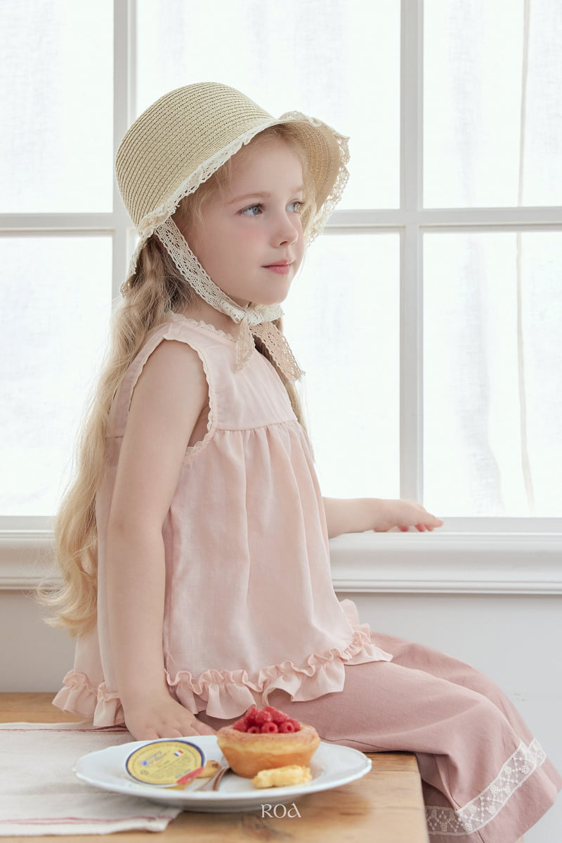 Roa - Korean Children Fashion - #minifashionista - Sleeveless Yoke Frill Blouse - 8
