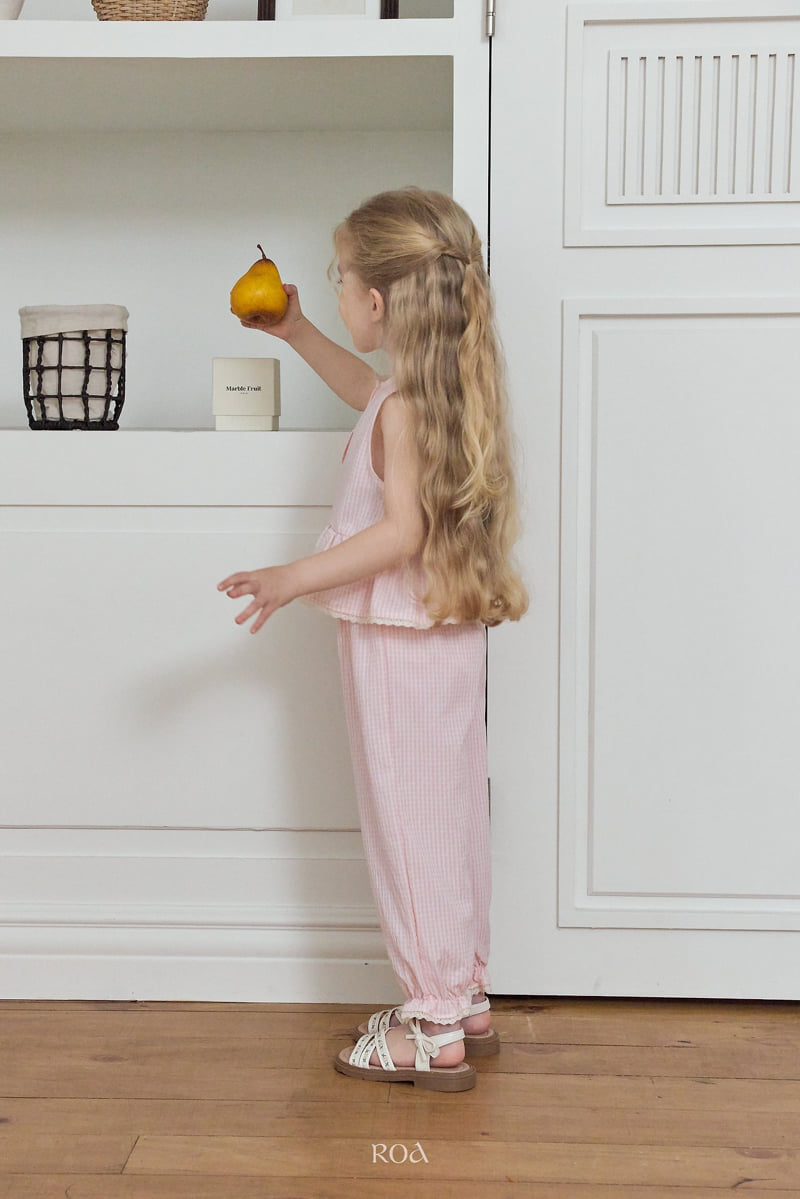 Roa - Korean Children Fashion - #prettylittlegirls - Oat Check Set - 5