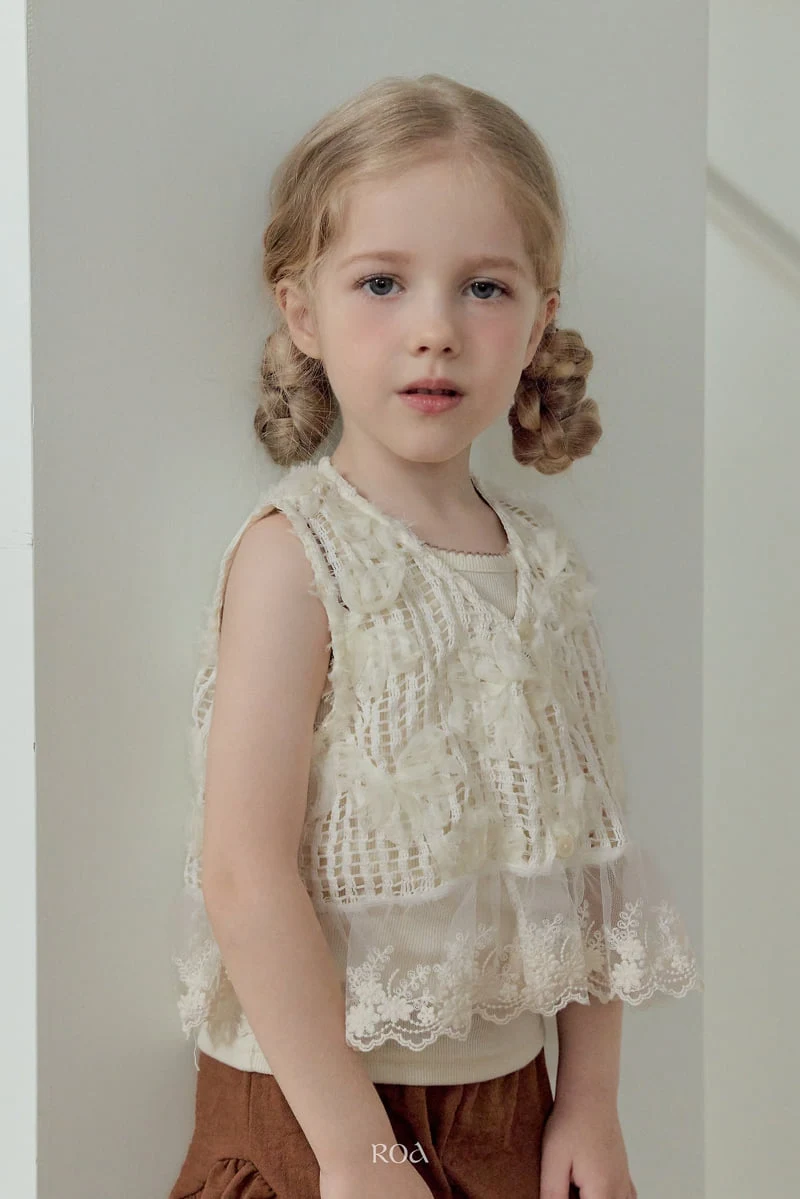 Roa - Korean Children Fashion - #toddlerclothing - Pure Lace Vest - 9