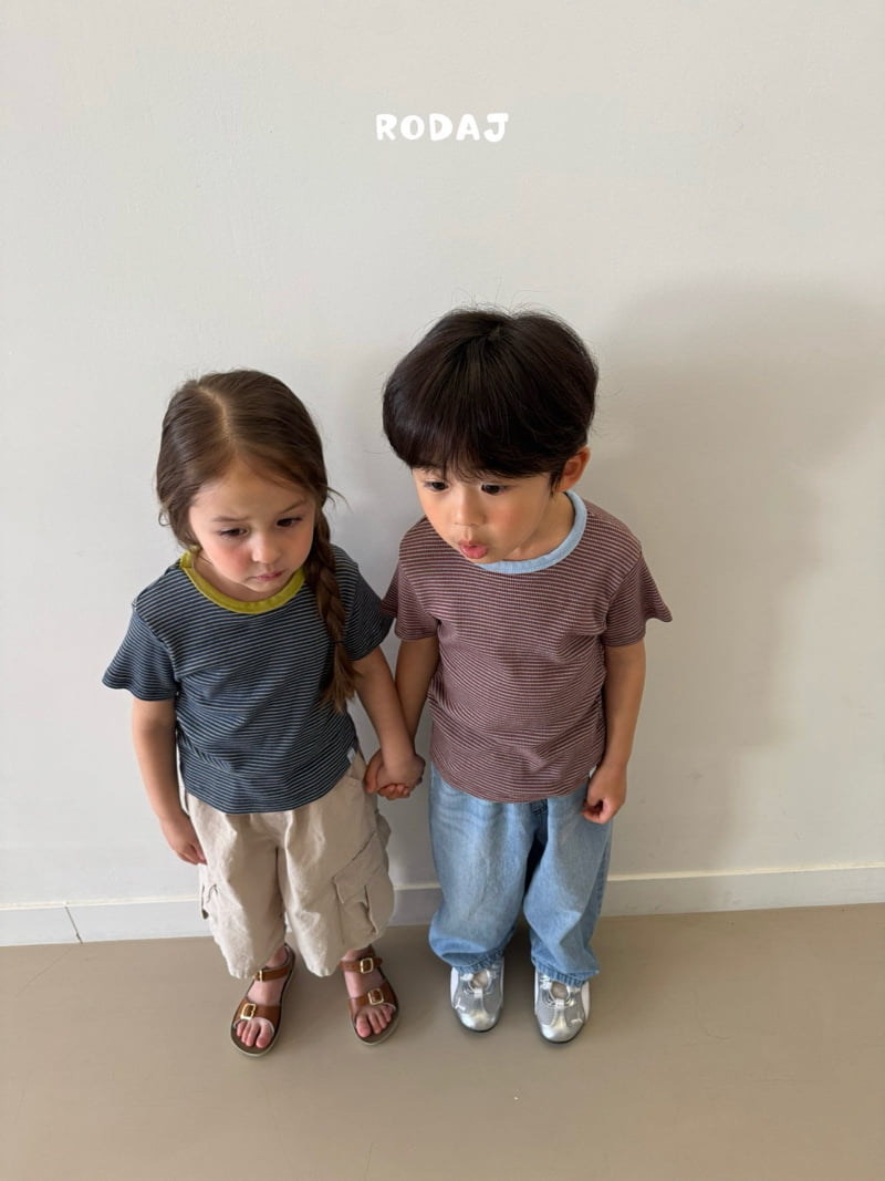 Roda J - Korean Children Fashion - #kidsshorts - Olive Tee - 5