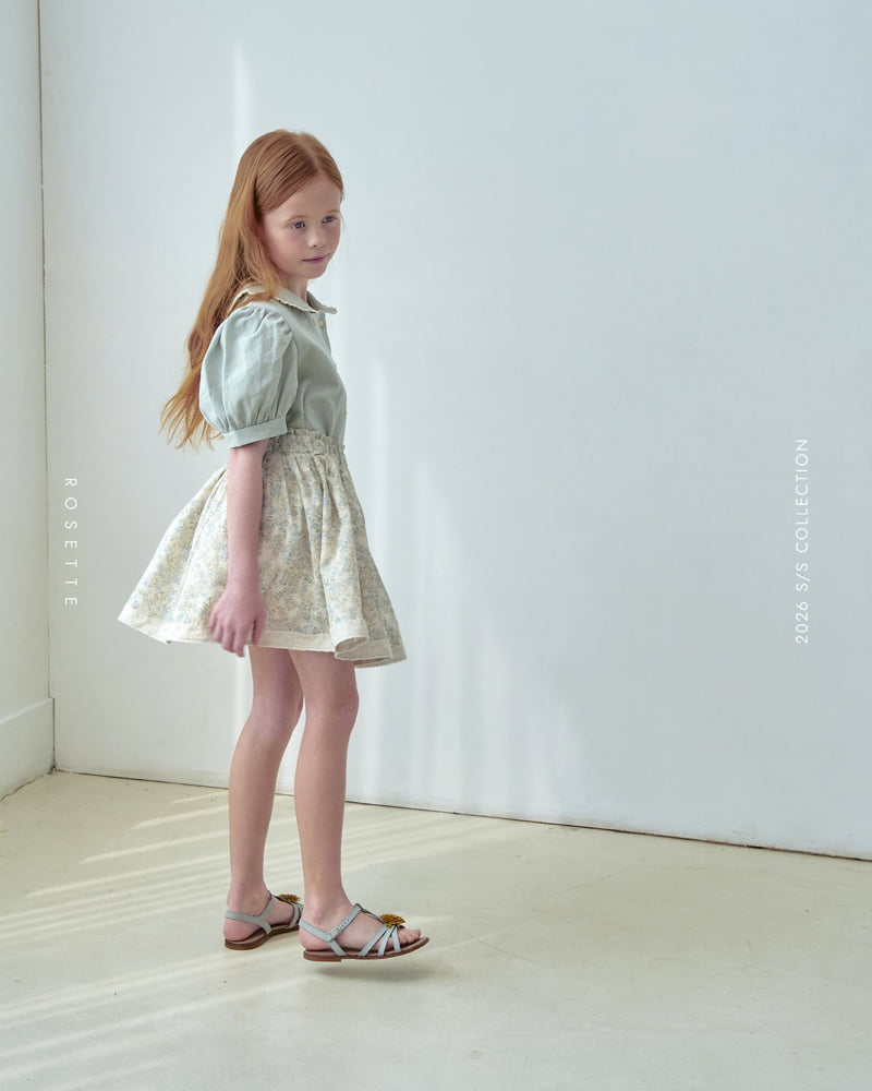 Rosette - Korean Children Fashion - #Kfashion4kids - Milk Tea Blouse - 3