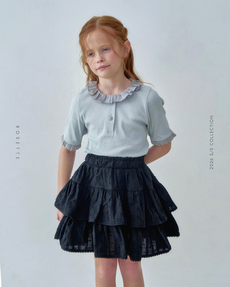 Rosette - Korean Children Fashion - #designkidswear - Frill Tee