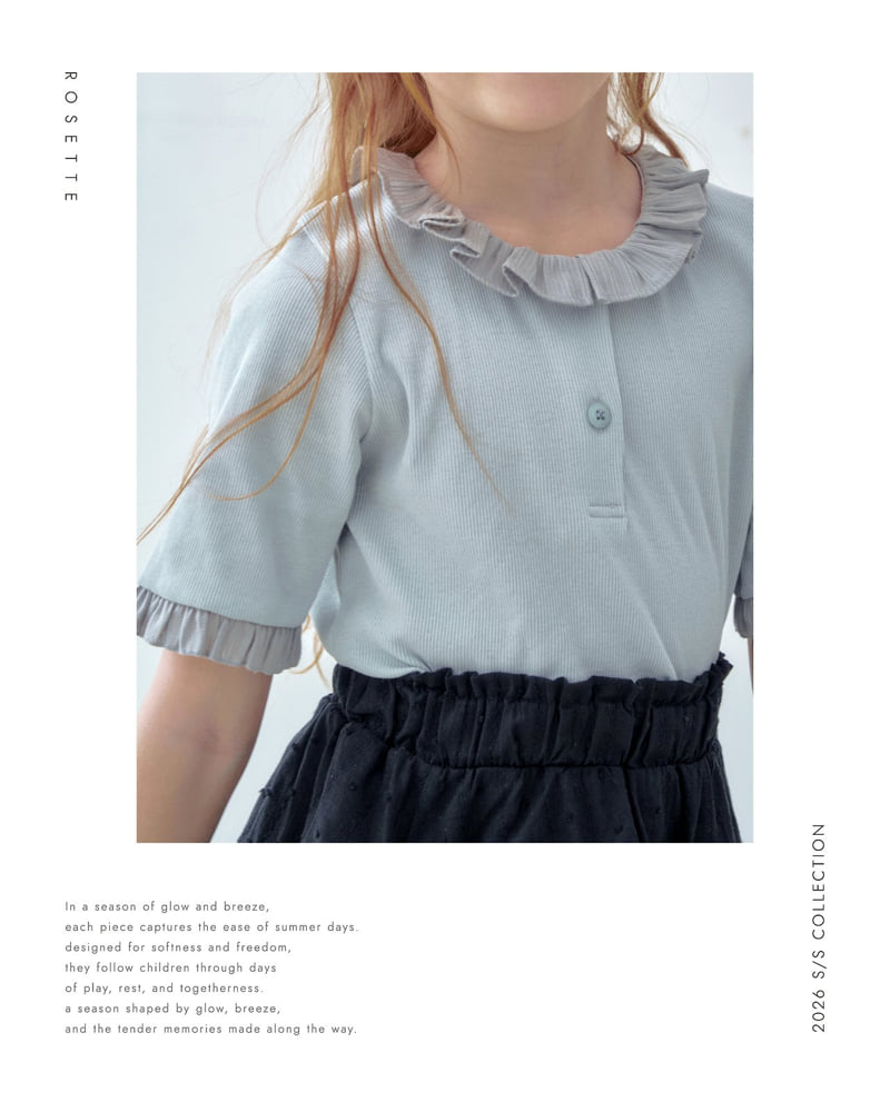 Rosette - Korean Children Fashion - #fashionkids - Frill Tee - 3