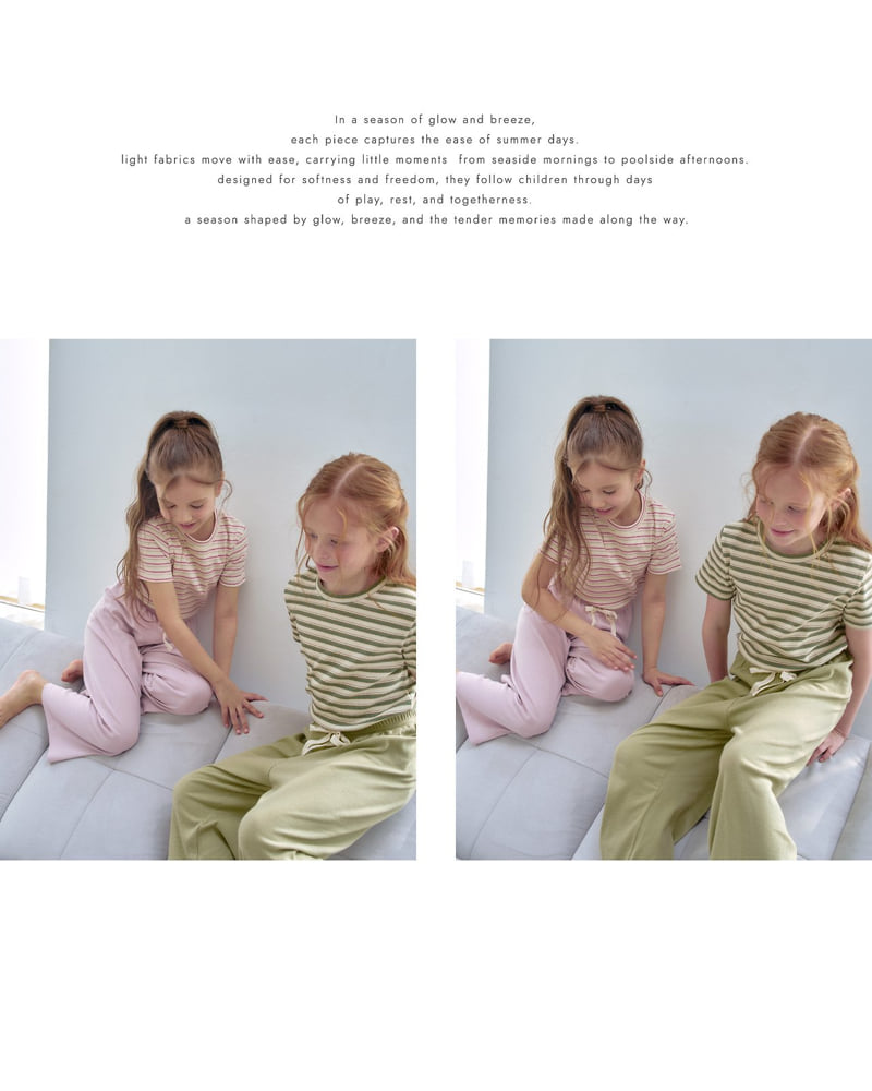 Rosette - Korean Children Fashion - #kidsstore - Line Tee