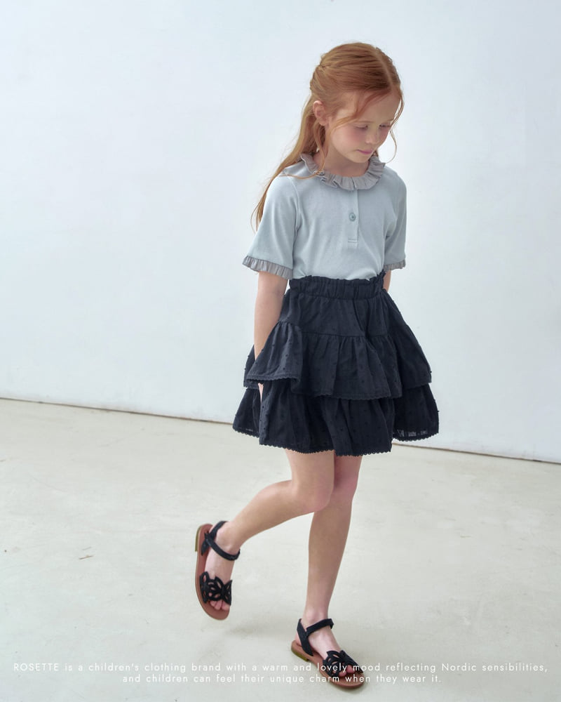 Rosette - Korean Children Fashion - #kidzfashiontrend - Frill Tee - 6