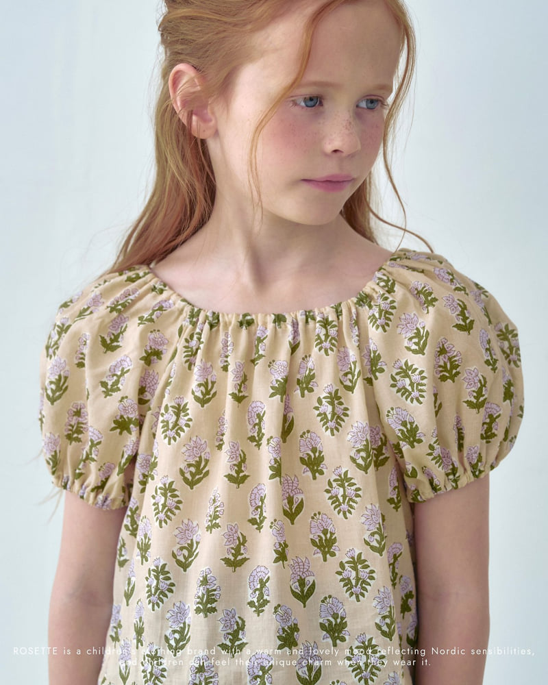 Rosette - Korean Children Fashion - #kidzfashiontrend - Peach Blouse - 6